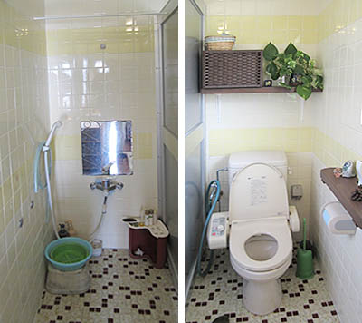 シャワー＆お手洗い